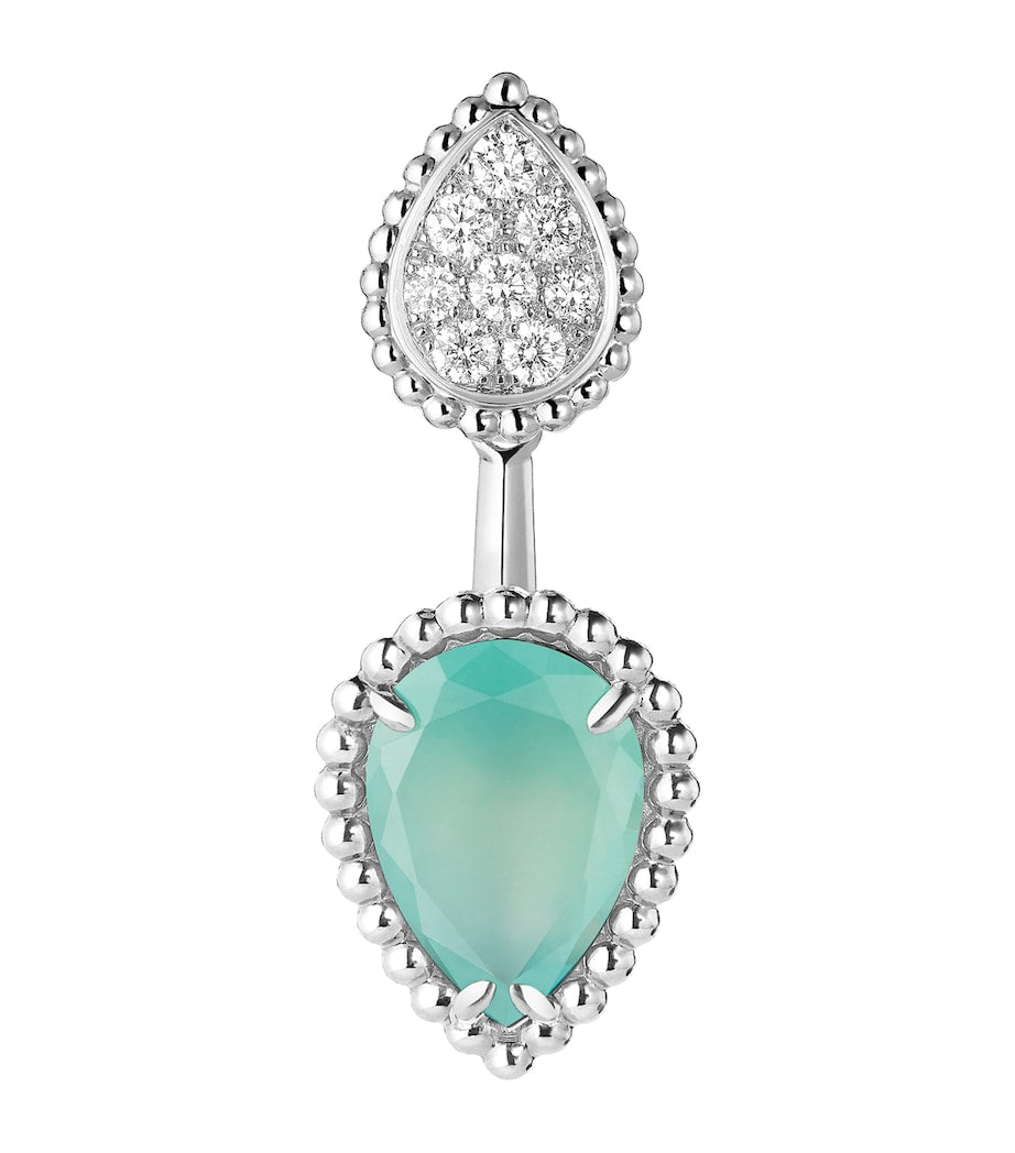 Boucheron Serpent Bohème earring white gold diamond aquaprase - British product