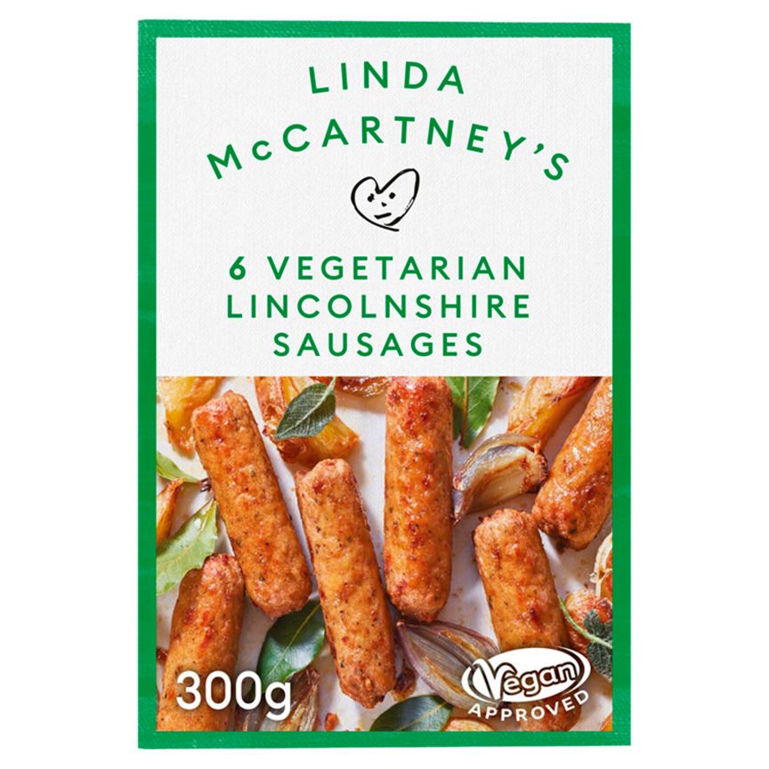 Linda McCartney's 6 Vegetarian Lincolnshire Sausages GOODS ASDA   