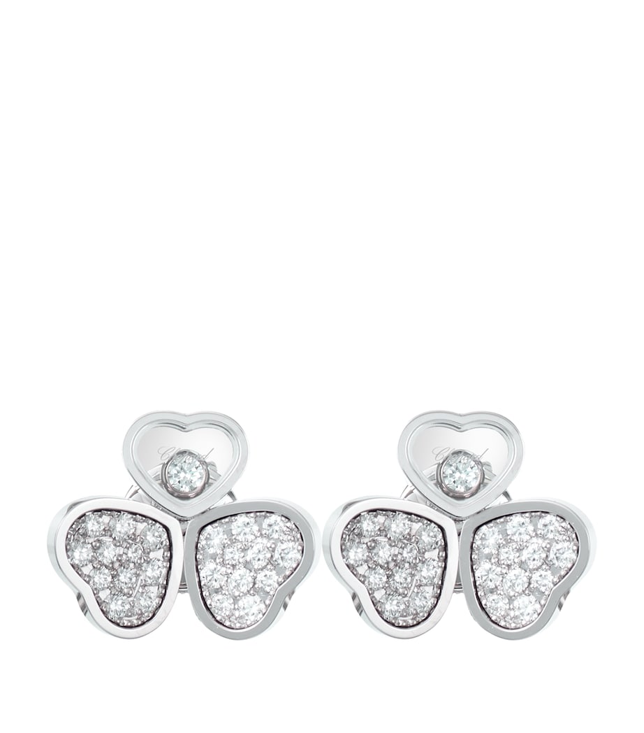 Chopard Happy Hearts white gold diamond earrings (British brand)