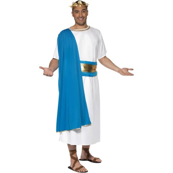 Smiffys Roman Senator costume blue, imported from the UK