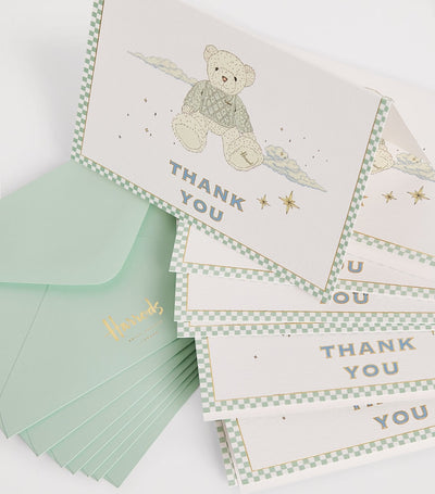 Lot de 8 cartes de remerciement Harrods Ours