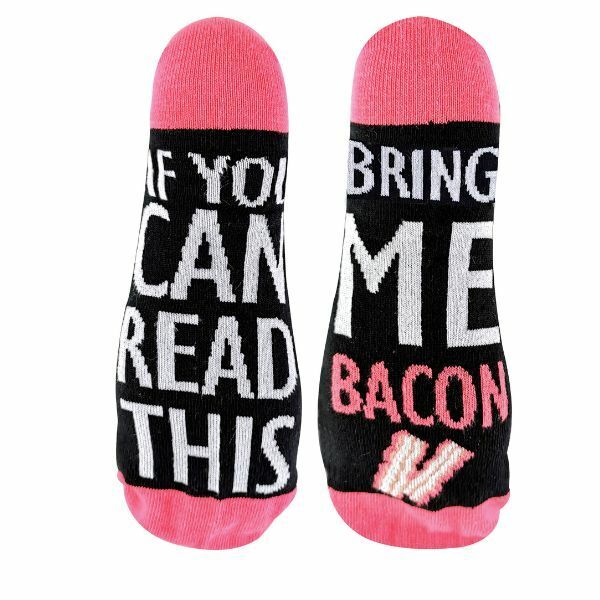 Sock Snob If You Can Read This Bring Me... Socks 6-11 UK GOODS Superdrug Bacon  