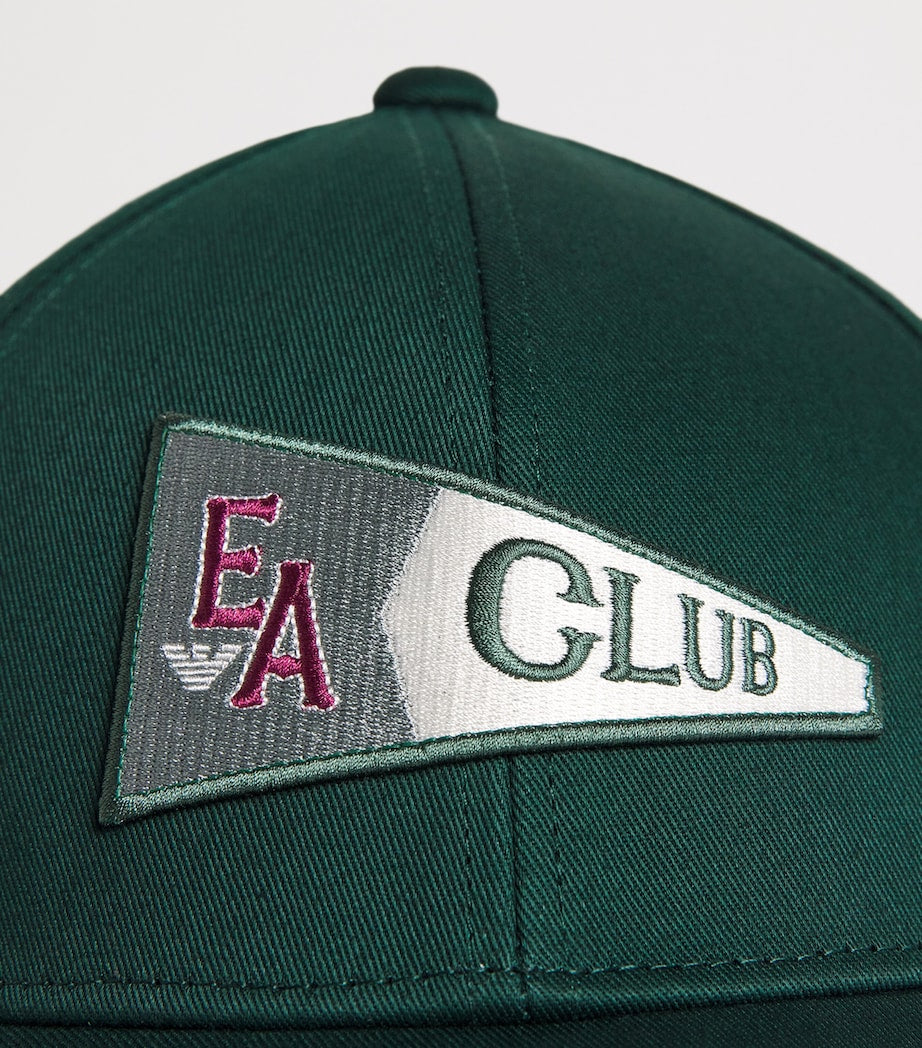 Emporio Armani cotton patch baseball cap - British product
