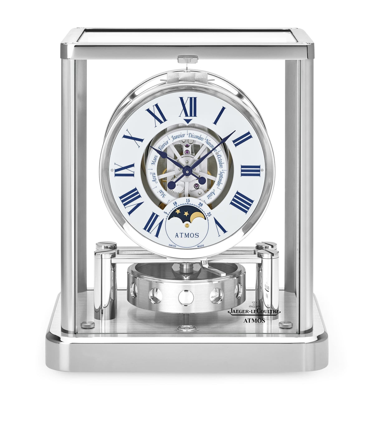 Jaeger-LeCoultre Atmos Classique Phases de Lune clock, UK version