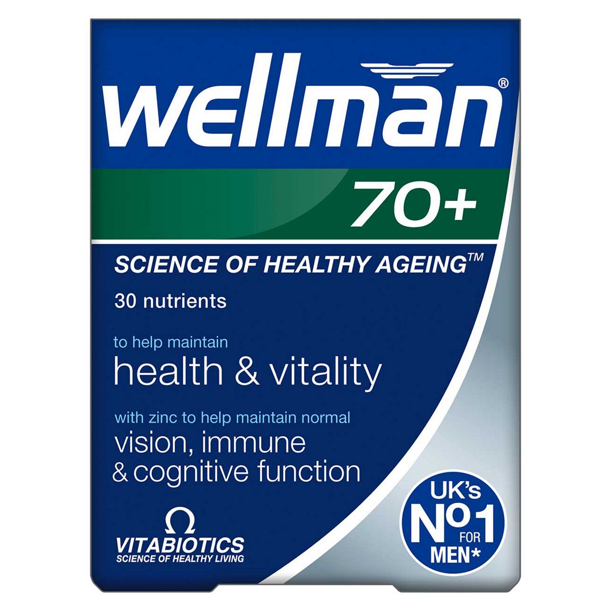 Vitabiotics Wellman 70+ - 30 Tablets GOODS Boots   