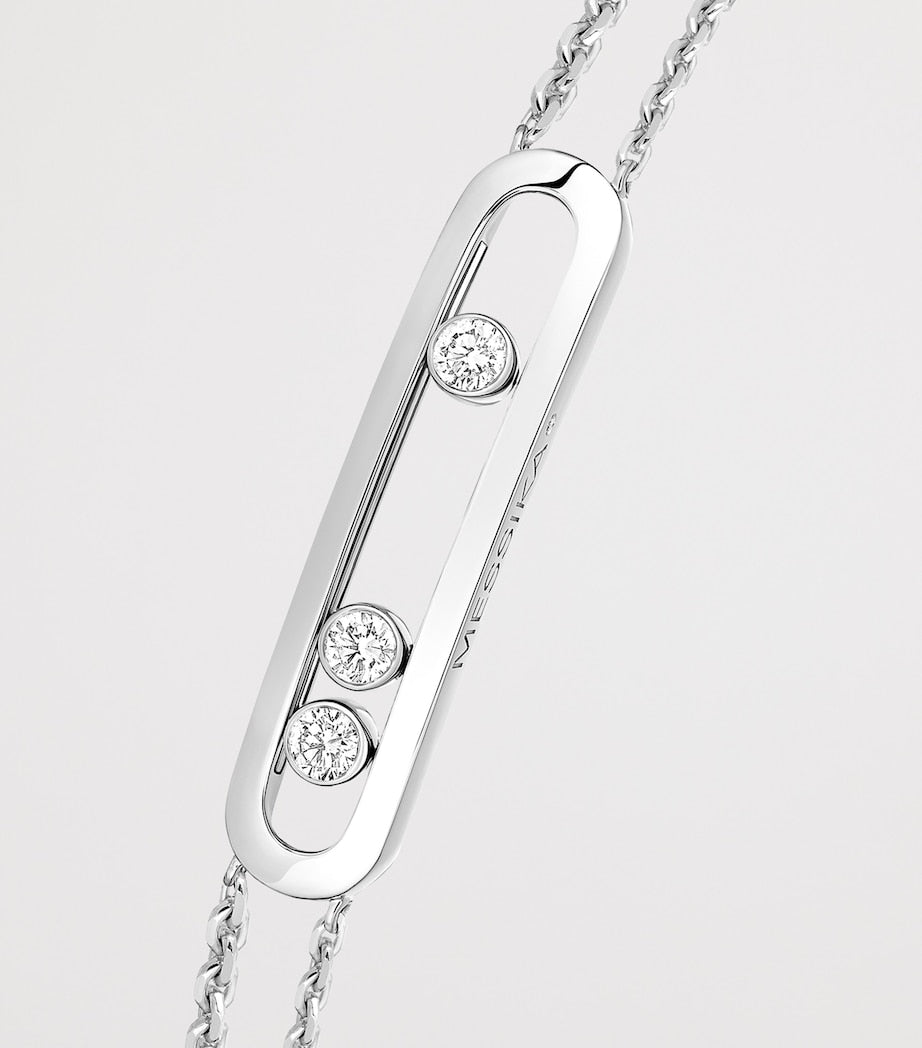 Messika Move Classique white gold diamond bracelet 0.24ct, imported from the UK