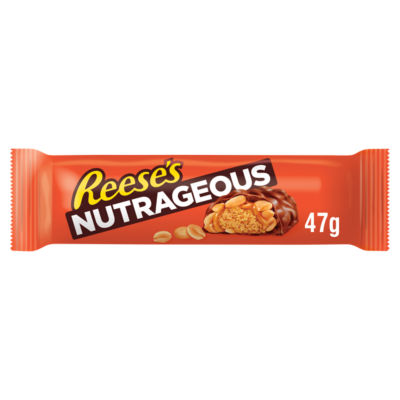 Reese's Nutrageous chocolate bar 47g, imported from the UK