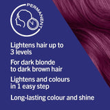 Schwarzkopf Live Luminance Ultra Violet L76 Purple Permanent Hair Dye   143ml GOODS M&S   