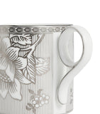 Wedgwood Silver Tonquin bone china mugs set of 2 330ml (British brand)
