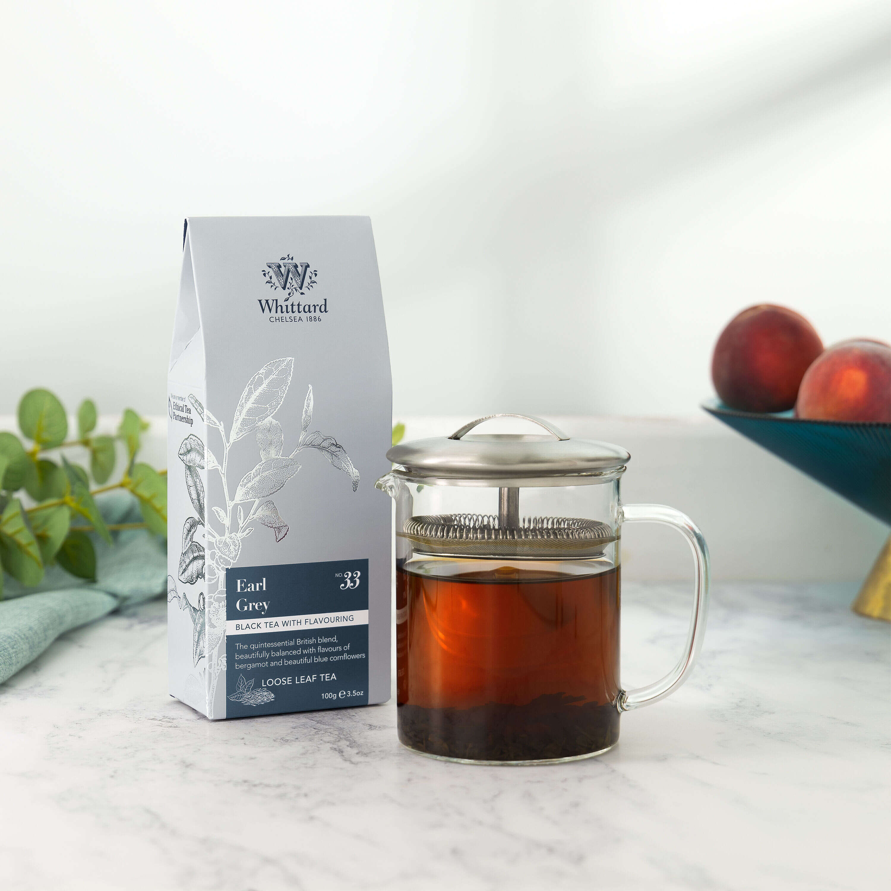 Whittard Earl Grey loose tea pouch 100g - British product