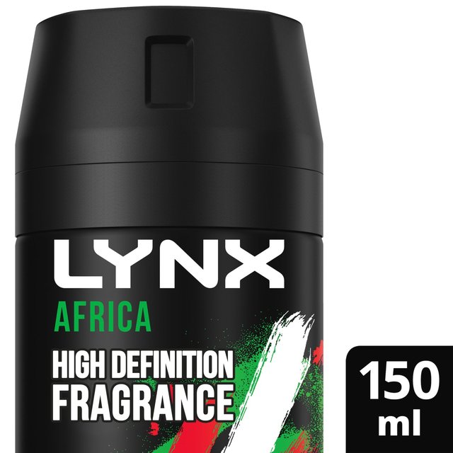 Lynx Africa Body Spray Deodorant Aerosol   150ml