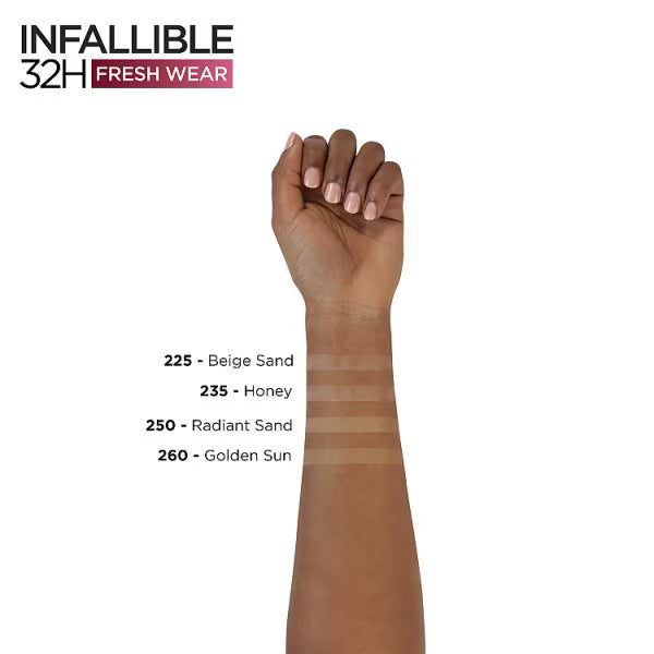 L'Oreal Paris Infallible Foundation shade 210, UK version