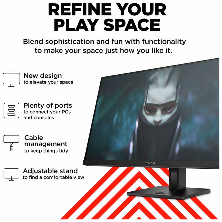 HP Omen 23.8 inch IPS 165Hz gaming monitor, imported from the UK