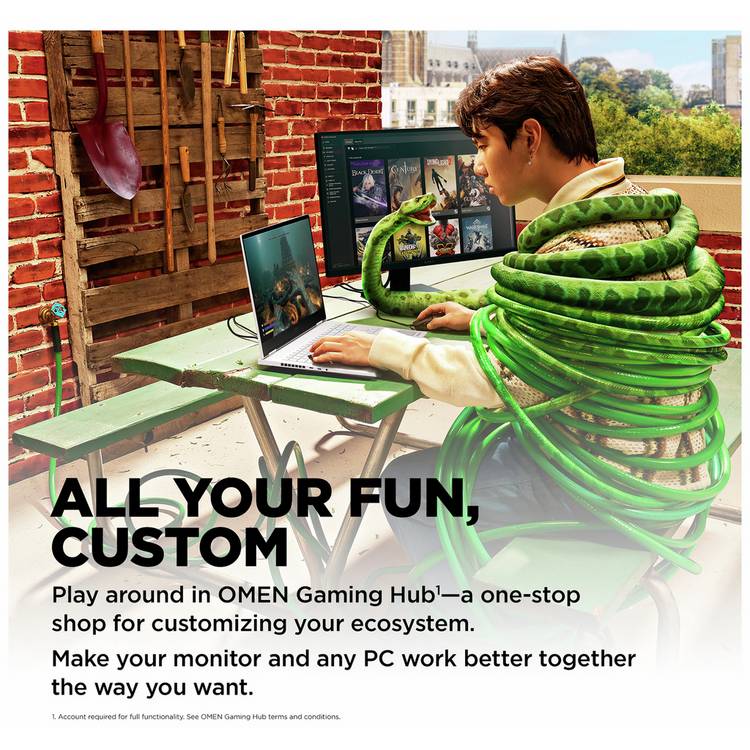 HP Omen 23.8 inch IPS 165Hz gaming monitor, imported from the UK
