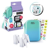 Photo Creator instant camera case teal-blue gradient, imported from the UK