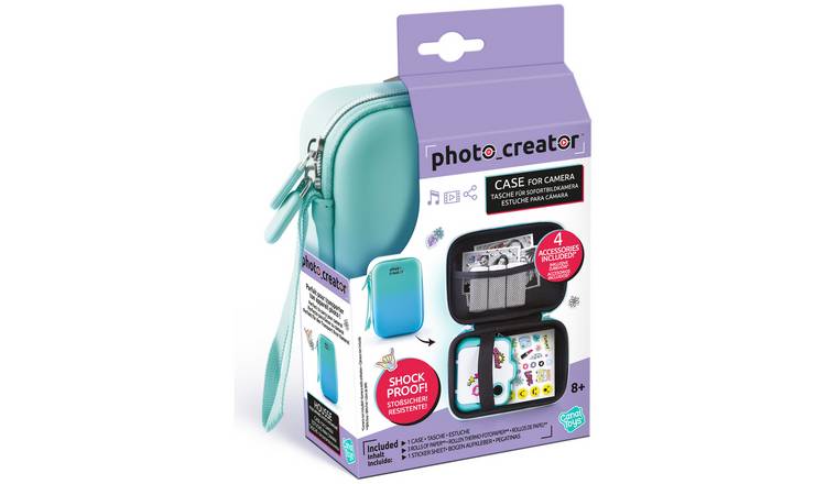 Photo Creator instant camera case teal-blue gradient, imported from the UK