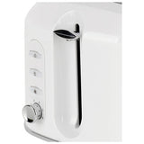 Cookworks Texture Tilly 2 slice toaster white, UK version