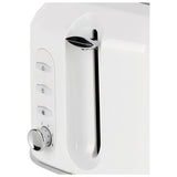Cookworks Texture Tilly 2 slice toaster white, UK version