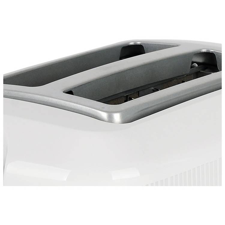 Cookworks Texture Tilly 2 slice toaster white, UK version