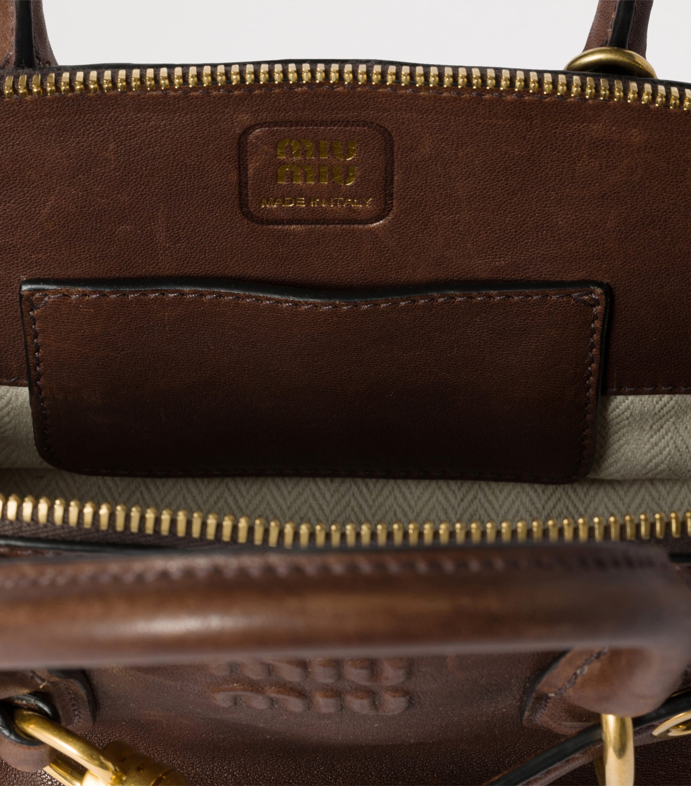 Miu Miu Aventure mini nappa leather handbag, UK version