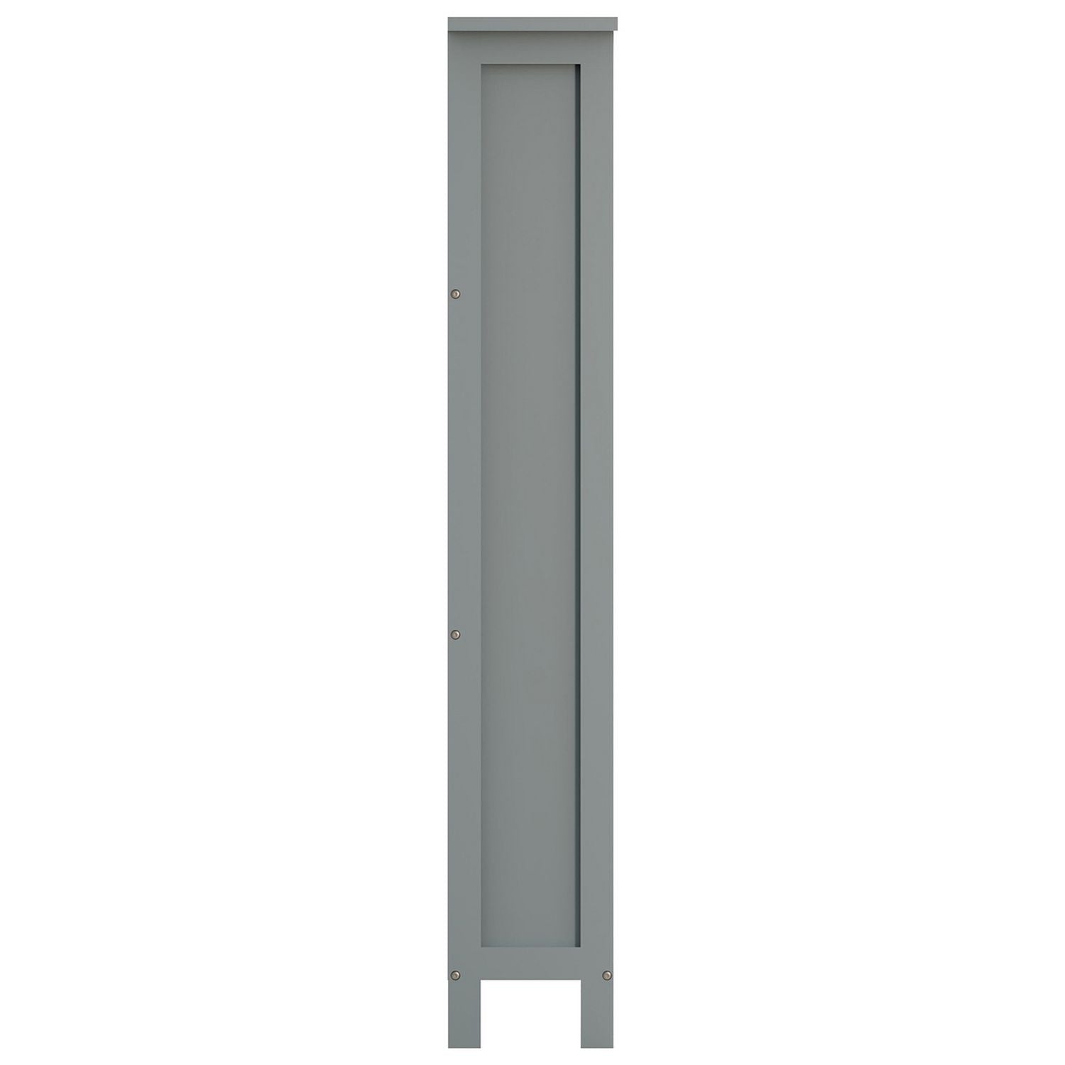 GFW Bergen shoe storage cabinet grey - British product