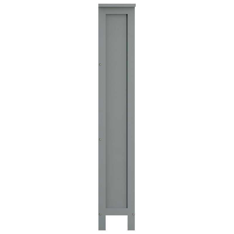 GFW Bergen shoe storage cabinet grey - British product
