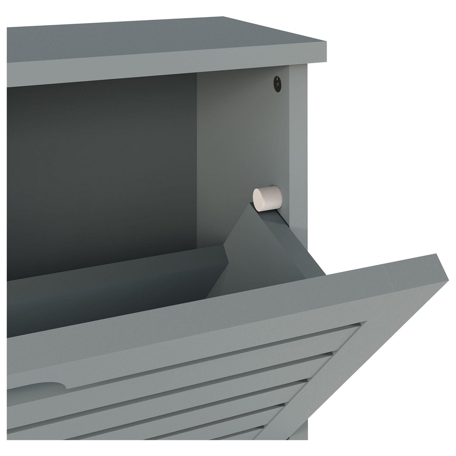 GFW Bergen shoe storage cabinet grey - British product
