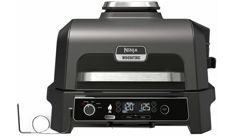 Ninja Woodfire Pro XL electric BBQ grill and smoker, UK version