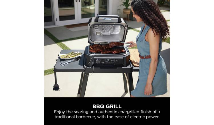 Ninja Woodfire Pro XL electric BBQ grill and smoker, UK version