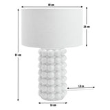 Habitat Bobble ceramic table lamp 61cm, imported from the UK