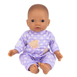 Tiny Treasures Lilac Baby Doll 14 inch - British brand