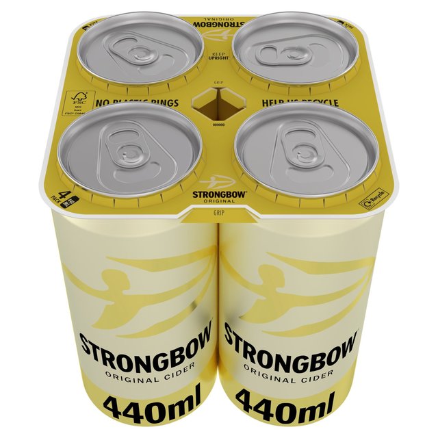 Strongbow Original Cider   4 x 440ml GOODS M&S   