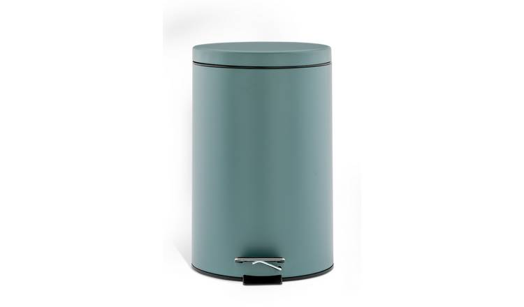Habitat 12 litre pedal bin in teal steel - British product