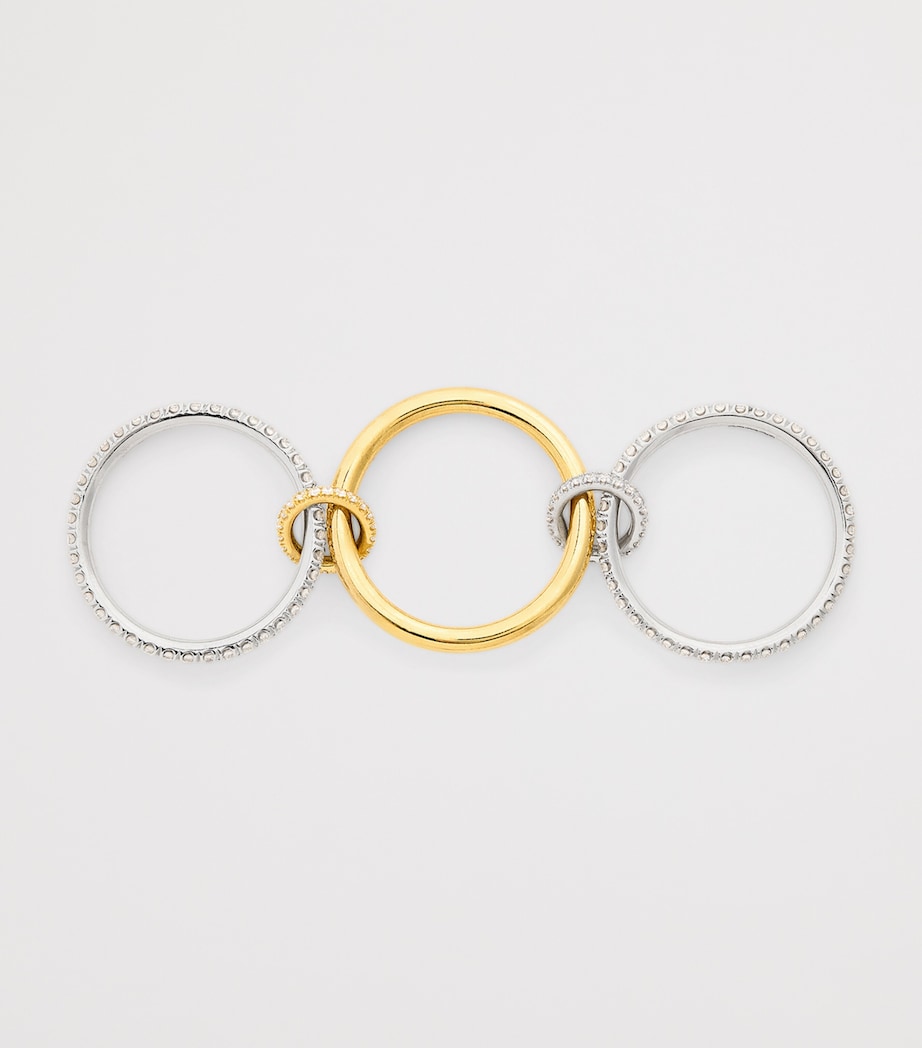 Spinelli Kilcollin Esme ring in yellow and white gold with diamonds (British brand)