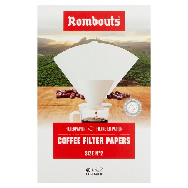 Rombouts Coffee Filter Papers N2   40 per pack GOODS M&S   