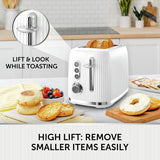 Breville Bold 2 slice toaster white, imported from the UK