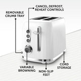 Breville Bold 2 slice toaster white, imported from the UK