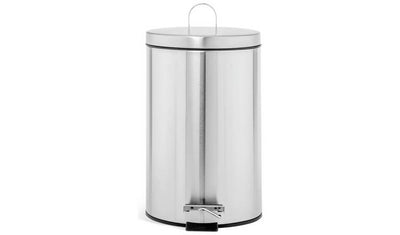 Argos Argos Home 12 Litre Brushed Stainless Steel Pedal Bin Chrome- Buy online at McGrocer