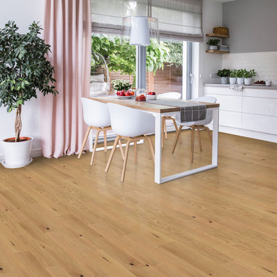 Costco UK Golden Select Honey Oak Waterproof Engineered Hardwood Flooring with Vinyl Core and Foam Underlay - 1.44 m2- Buy online at McGrocer