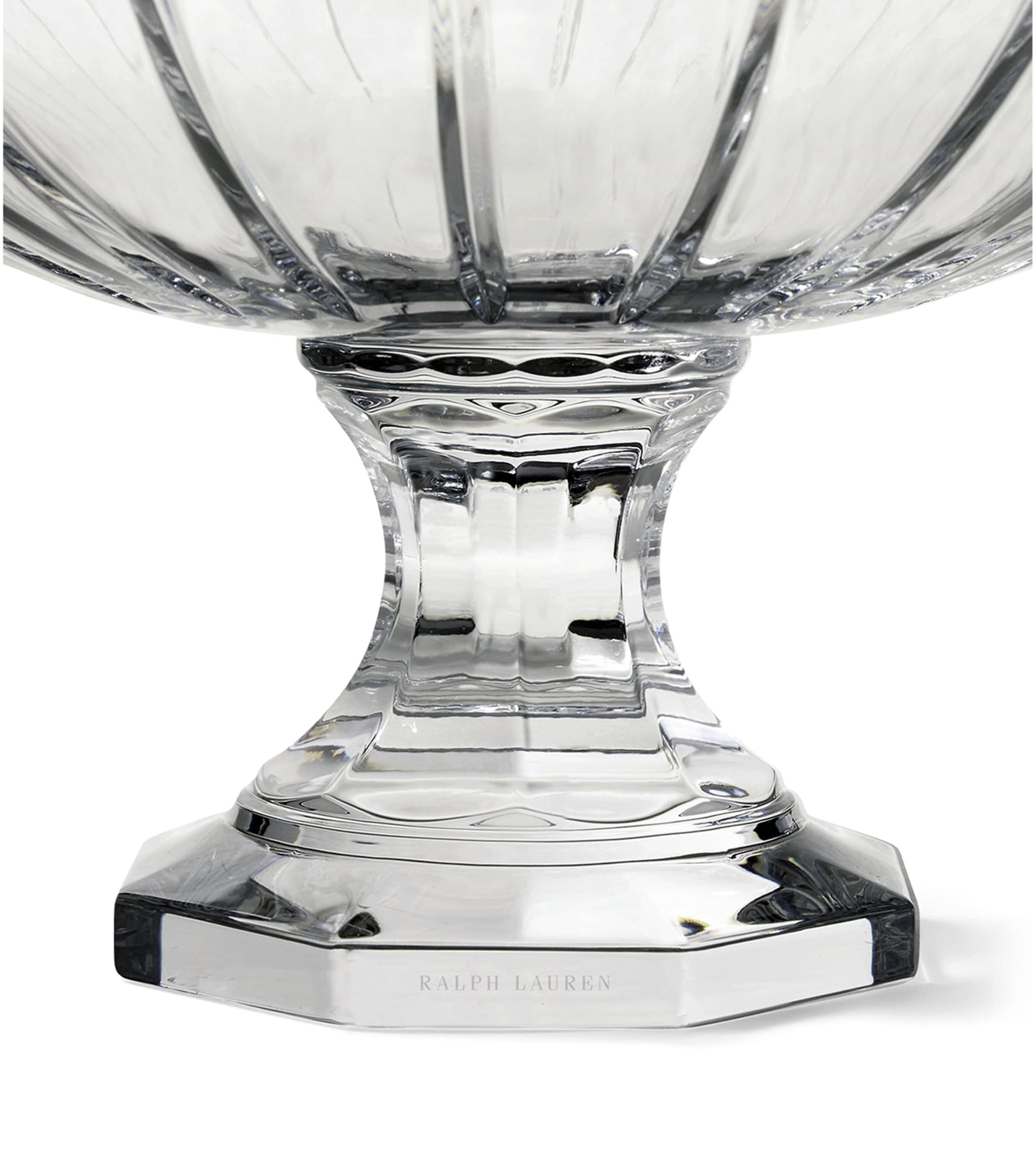 Ralph Lauren crystal glass Coraline centrepiece bowl 35cm, imported from the UK