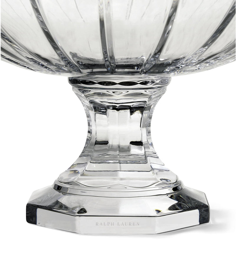 Ralph Lauren crystal glass Coraline centrepiece bowl 35cm, imported from the UK
