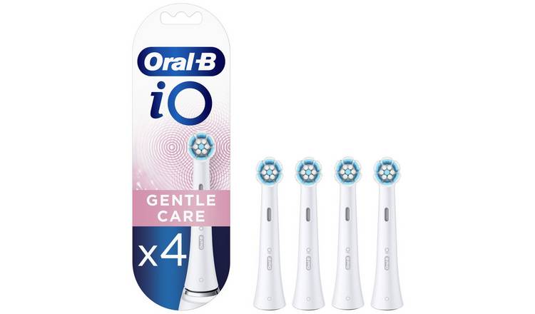 Oral-B iO Gentle Care White Electric Toothbrush Heads 4 Pack