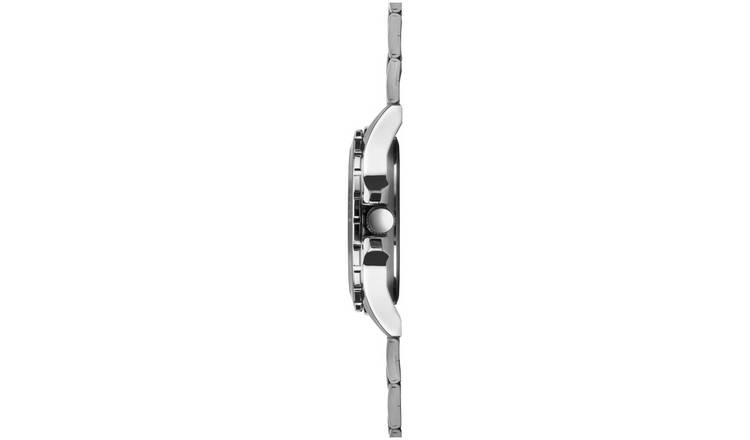 Sekonda men's watch with black dial and stainless steel bracelet (British brand)