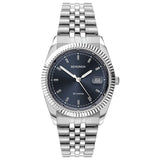 Sekonda men's blue dial stainless steel watch (British brand)