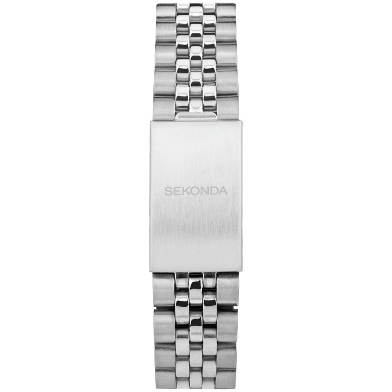 Sekonda men's blue dial stainless steel watch (British brand)
