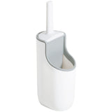 Addis white toilet brush with cleaner compartment (British brand)