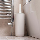 Addis white toilet brush with cleaner compartment (British brand)