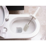 Addis white toilet brush with cleaner compartment (British brand)