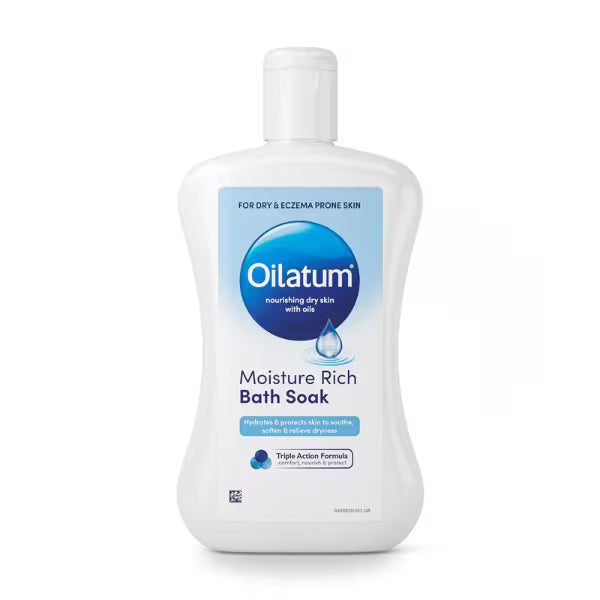 Oilatum Bath emollient 300ml bottle, imported from the UK