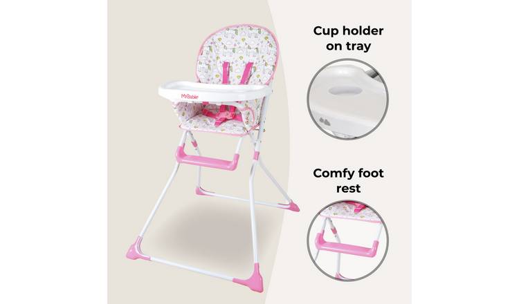 My Babiie MBHC1 Compact Highchair - Pink Unicorn